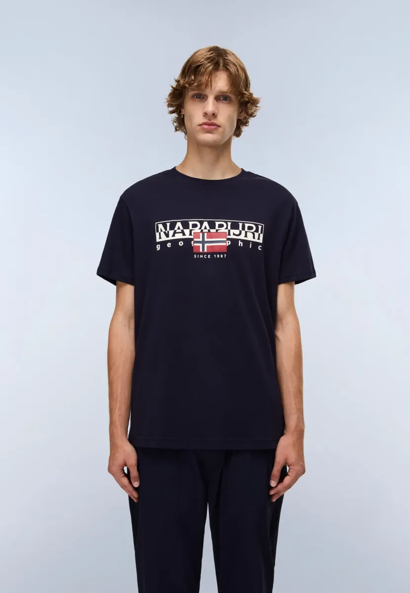 S-AYLMER - T-Shirt print - blu marine