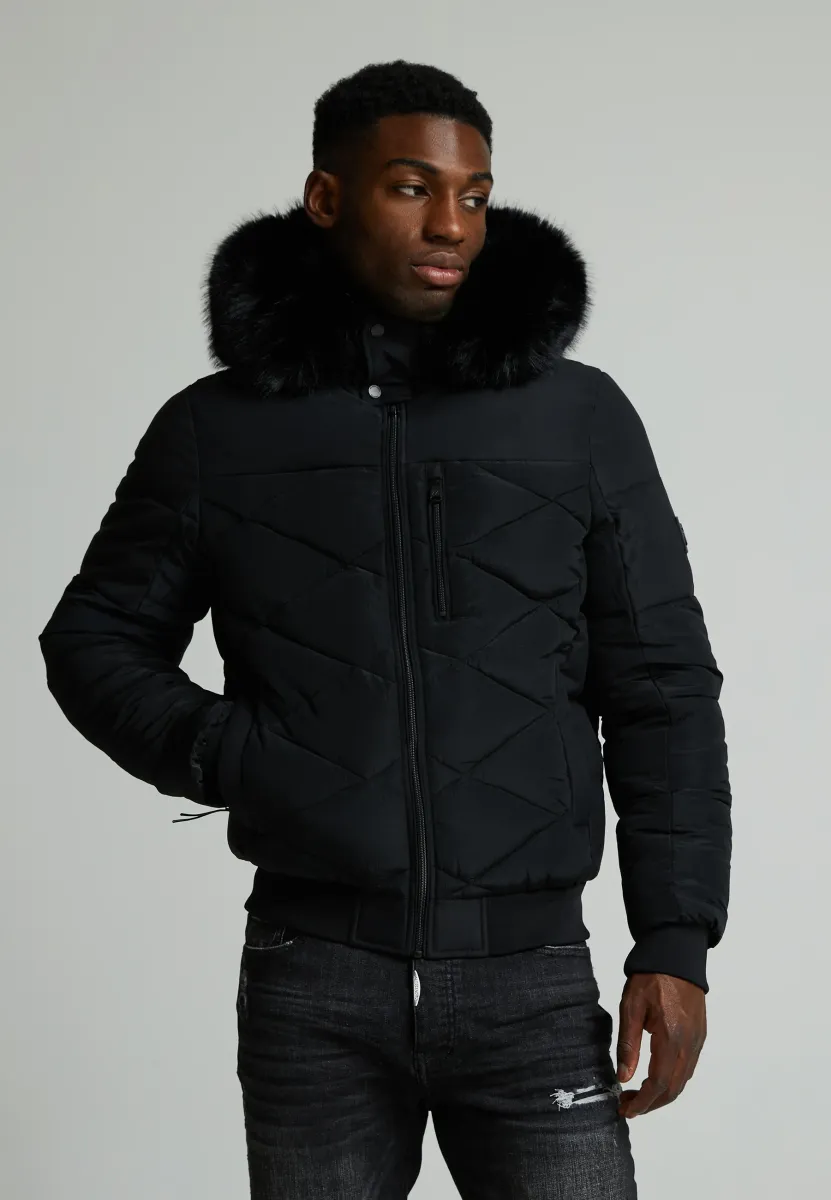 SABBATINI PUFFER BOMBER JACKET - Winterjacke - jet black