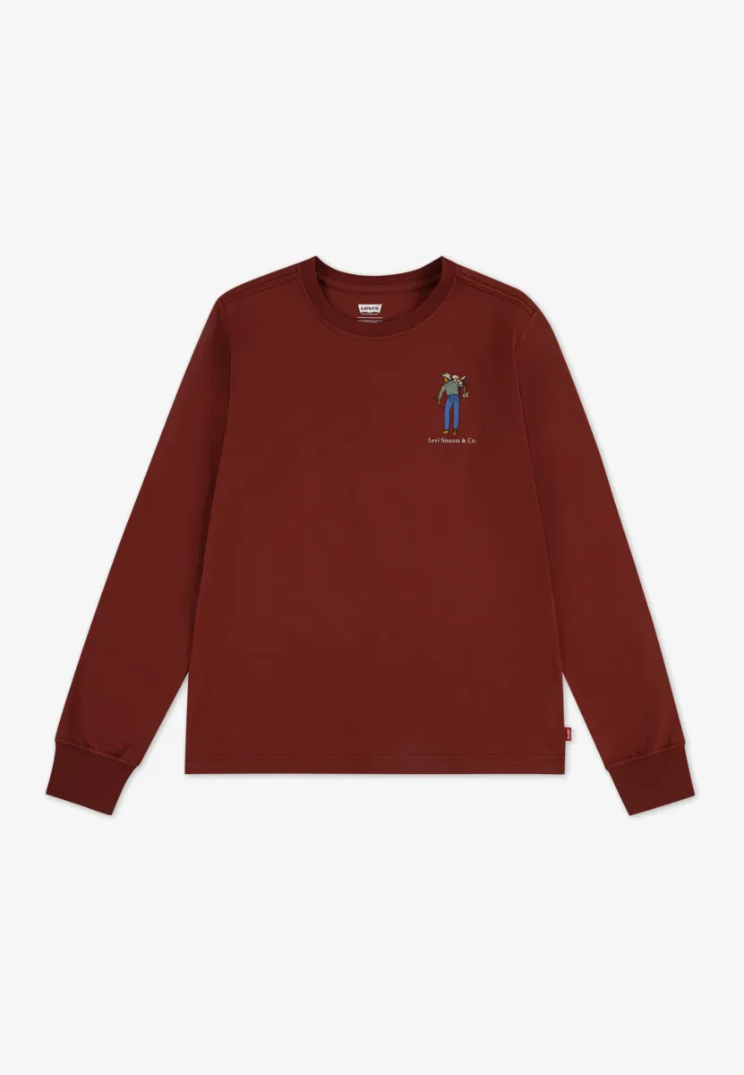 SADDLE MAN - Langarmshirt - red pear