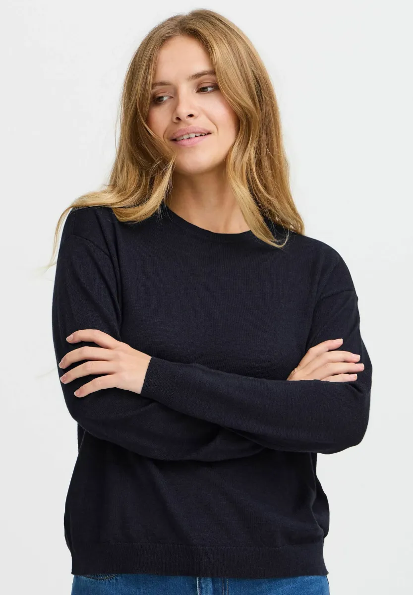 SADIE - Strickpullover - dark sapphire melange