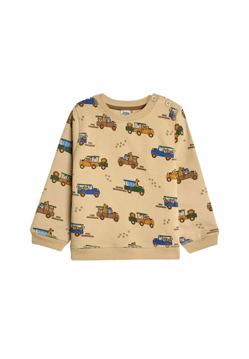 SAFARI JEEP PRINT  - REGULAR FIT - Sweatshirt - stone