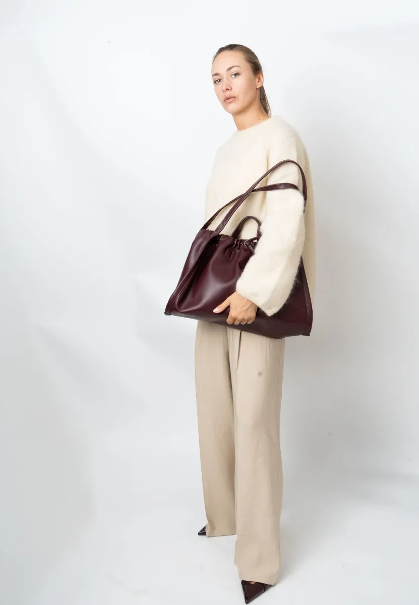 SAGE MEDIUM SOFT STRUCTURE - Shopping Bag - midnight plum