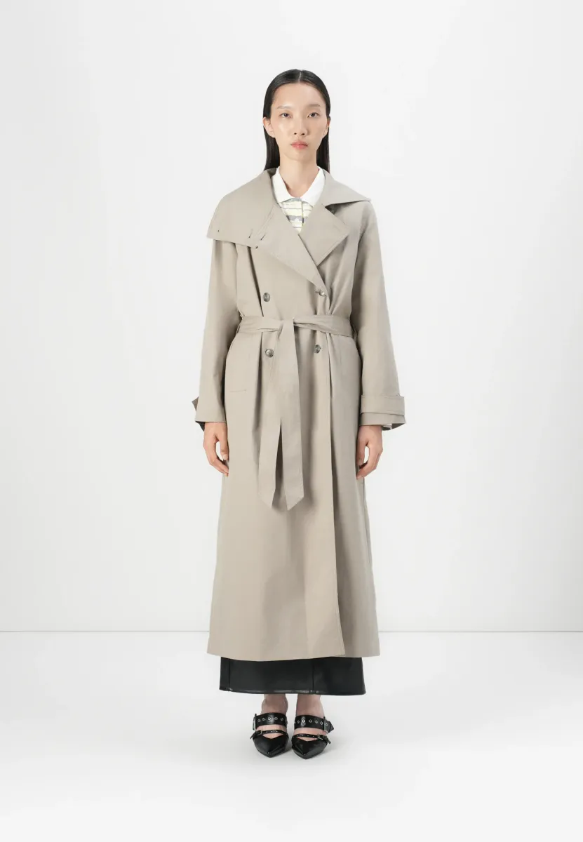 SAHAYES COAT - Trenchcoat - aluminium