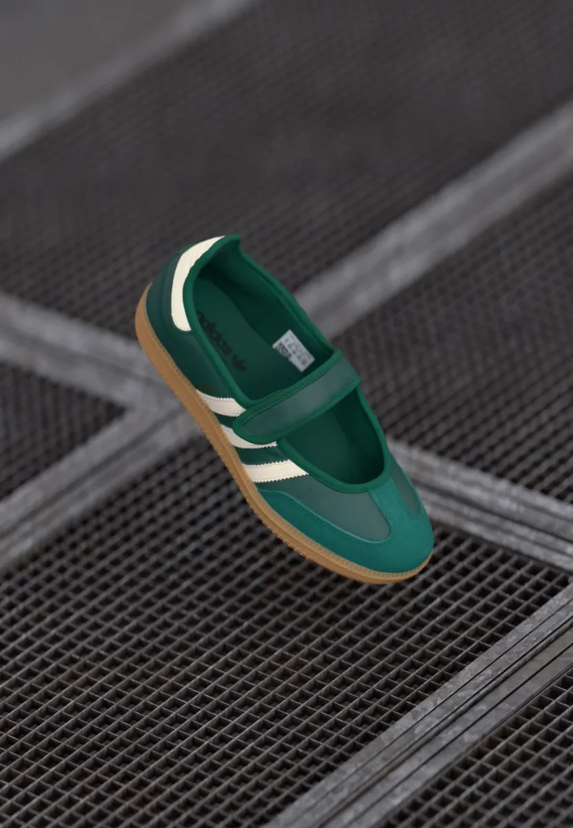 SAMBA JANE - Riemchenballerina - collegiate green/cream white