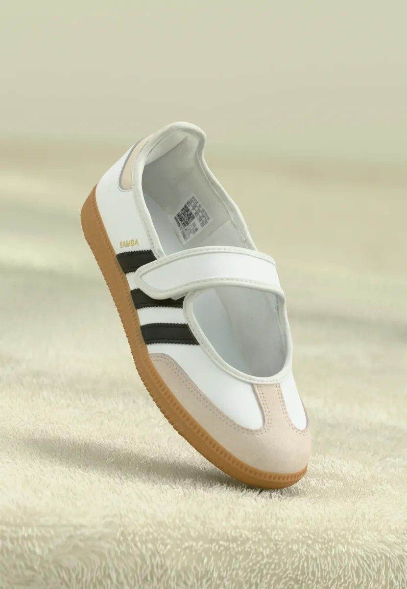 SAMBA JANE - Riemchenballerina - footwear white/alumina/core black