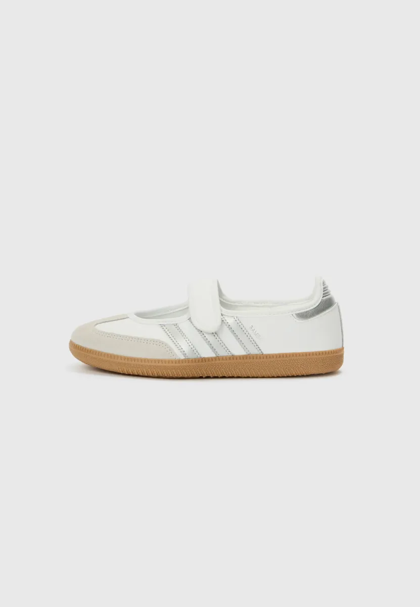 SAMBA JANE W - Sneaker low - white/silver-coloured/gum