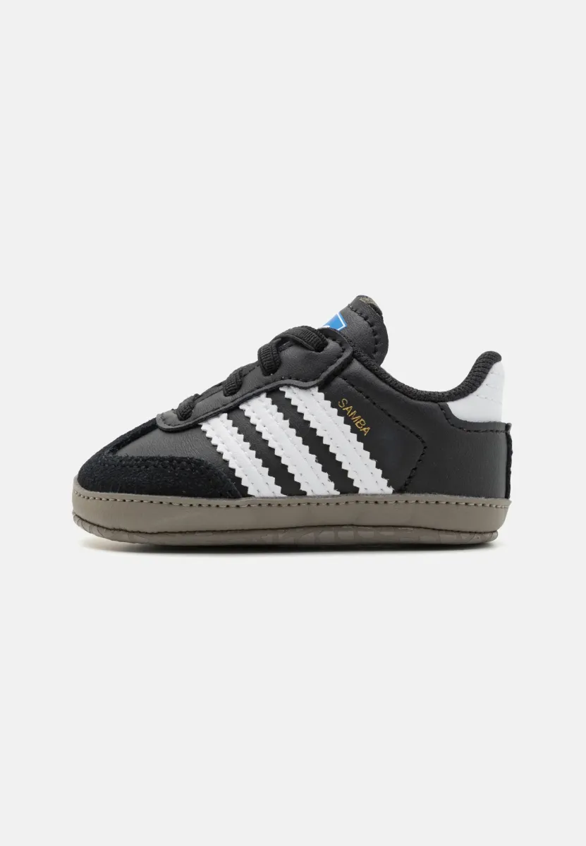 SAMBA KIDS - Krabbelschuh - core black/footwear white/blue bird