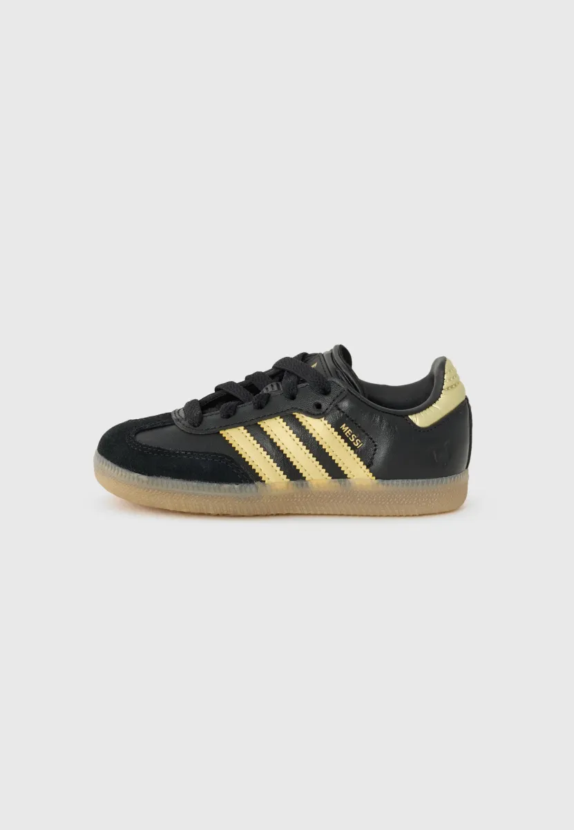 SAMBA MESSI UNISEX - Indoor-Fußballschuhe - core black/gold-coloured/gum