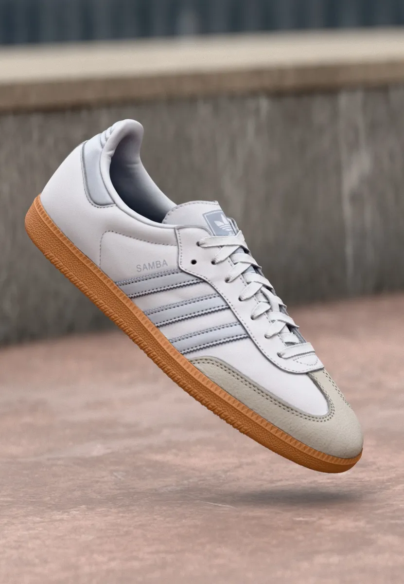 SAMBA OG - Sneaker low - footwear white/halo blue/off white
