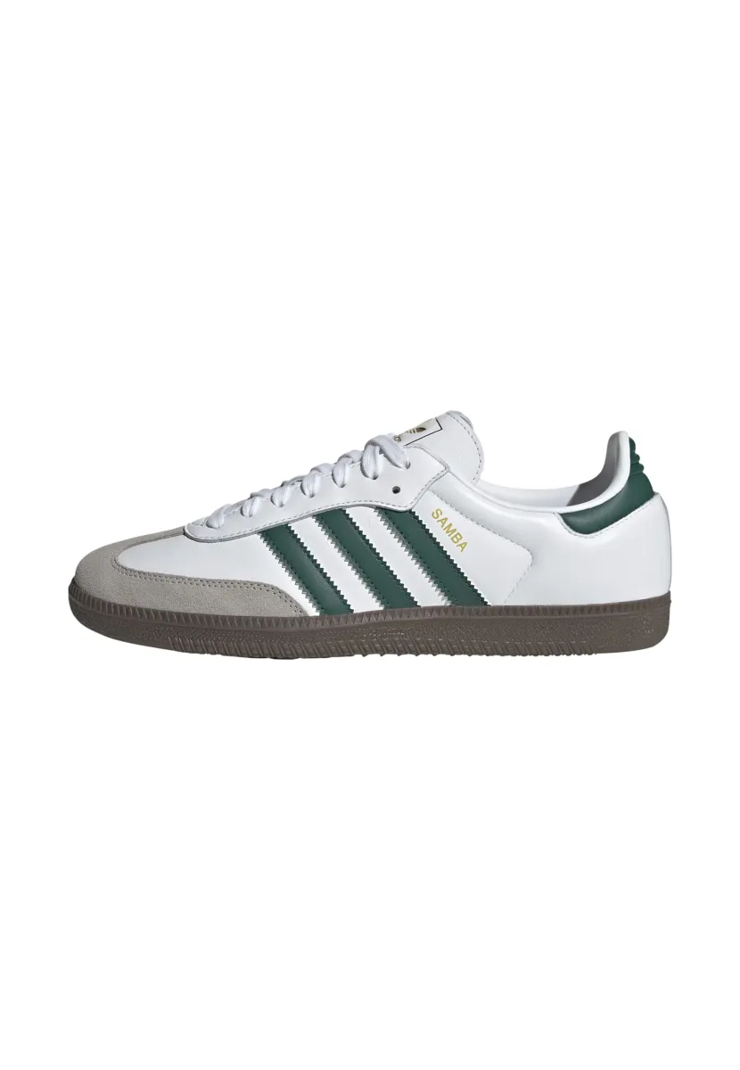 SAMBA OG UNISEX - Sneaker low - cloud white   collegiate green   clear granite