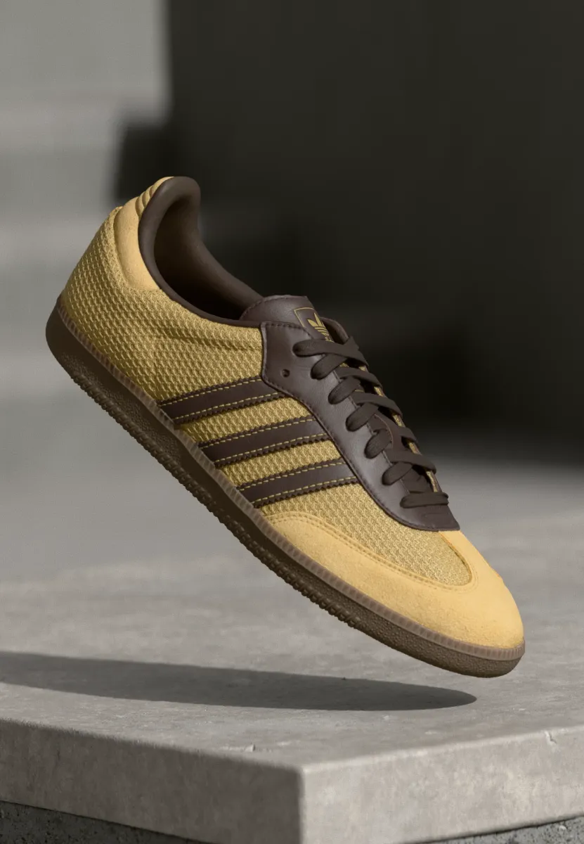 SAMBA OG UNISEX - Sneaker low - golden-coloured/beige/dark brown