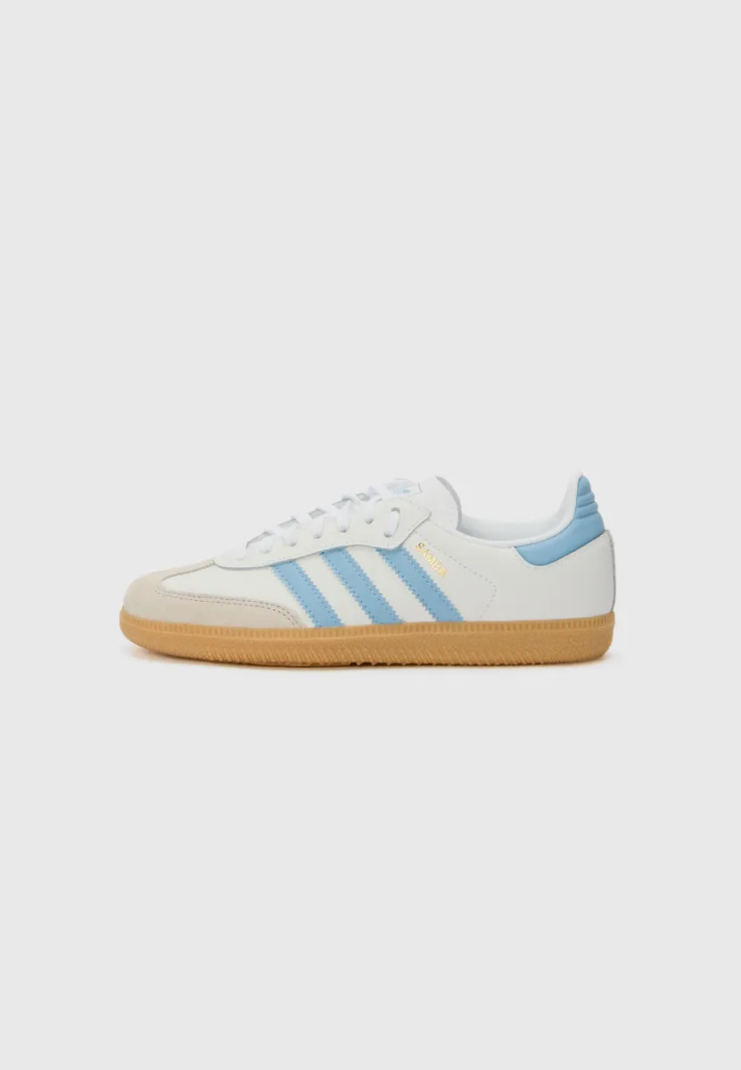 SAMBA OG UNISEX - Sneaker low - white/ash blue/gum