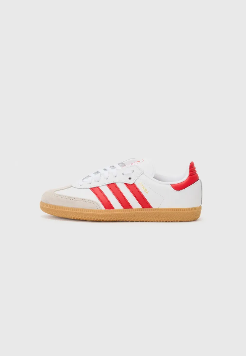SAMBA OG UNISEX - Sneaker low - white/better scarlet/gum