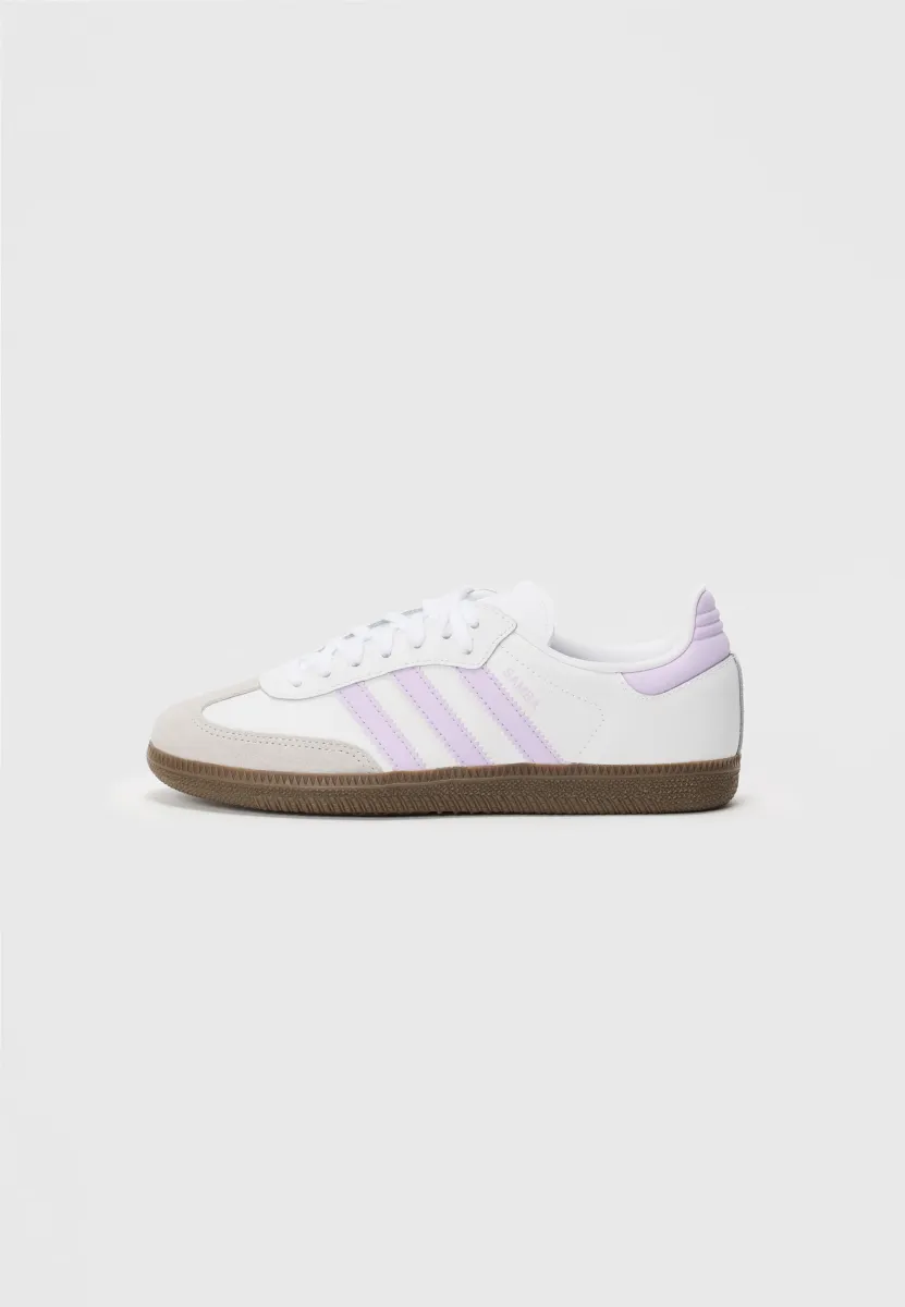 SAMBA OG UNISEX - Sneaker low - white/powder plum/gum