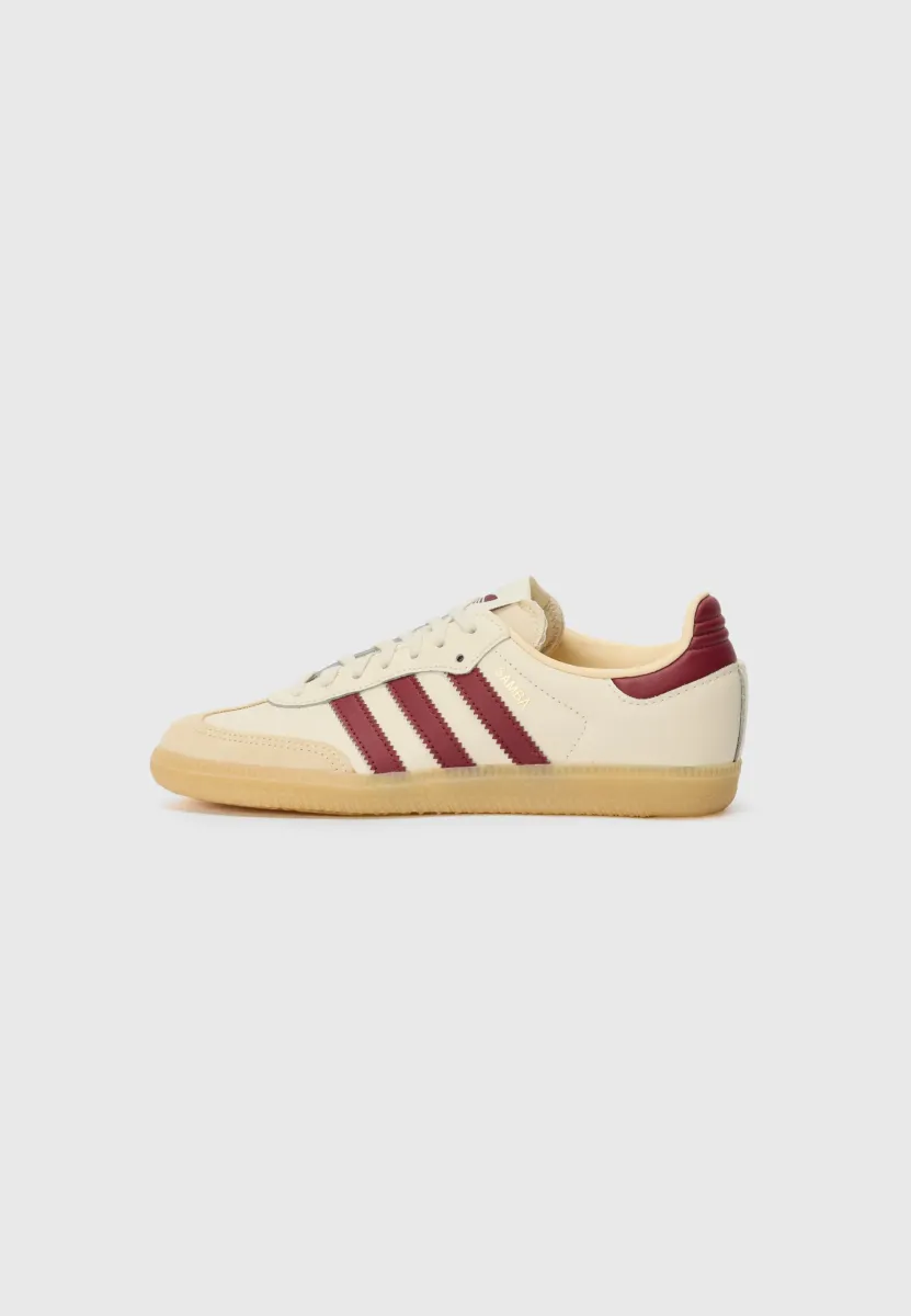 SAMBA OG UNISEX - Sneaker low - white/shadow red/gum
