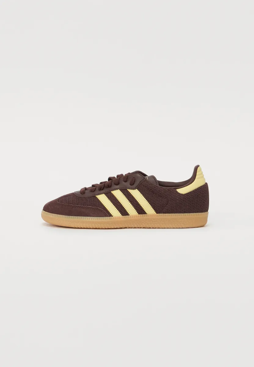 SAMBA  - Sneaker low - shadow brown/powder yellow/gum