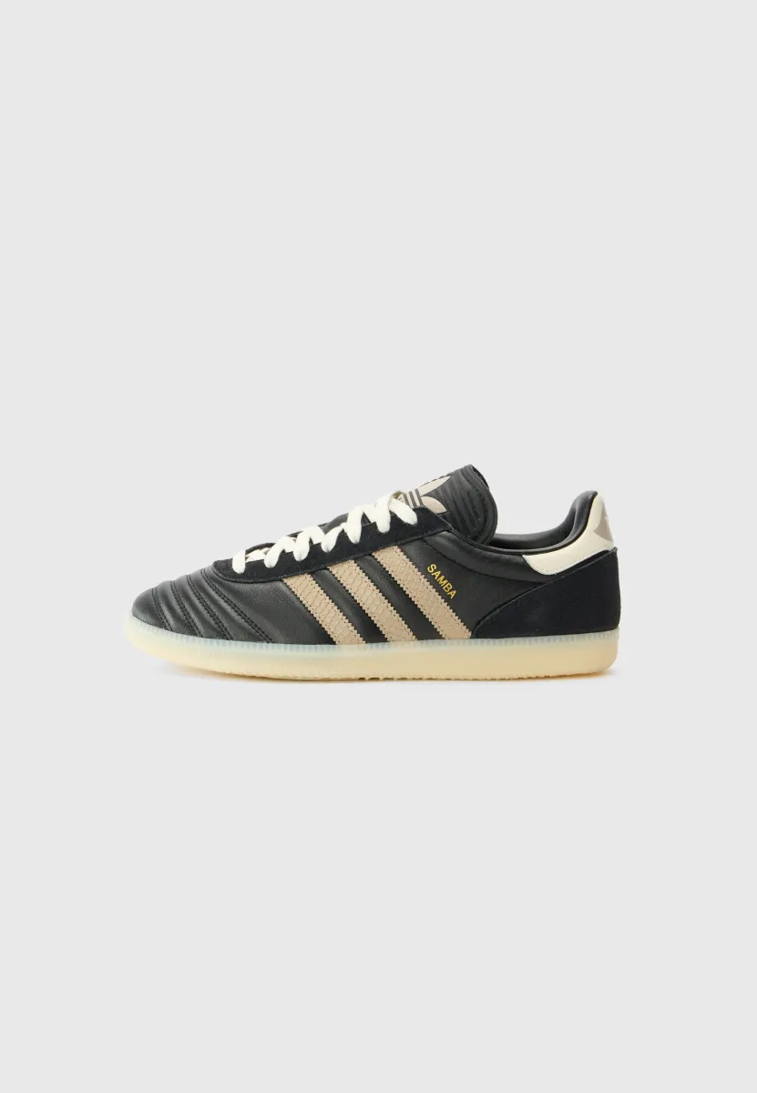 SAMBA UNISEX - Sneaker low - core black/trace khaki/cream white