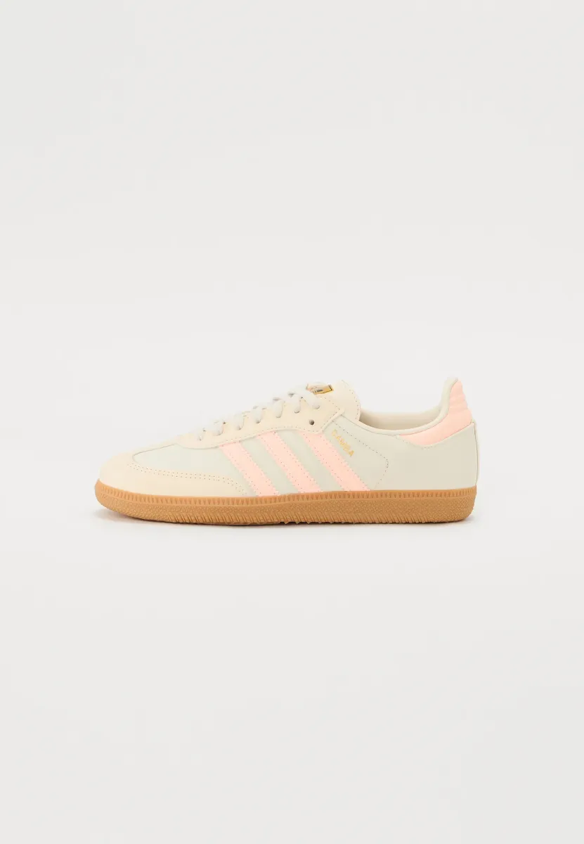 SAMBA UNISEX - Sneaker low - white/clear orange/gum