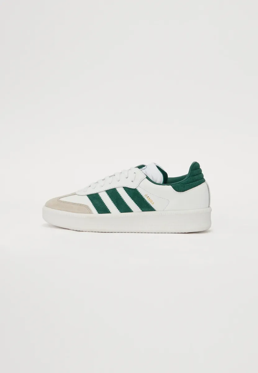 SAMBA UNISEX - Sneaker low - white/collegiate green/granite
