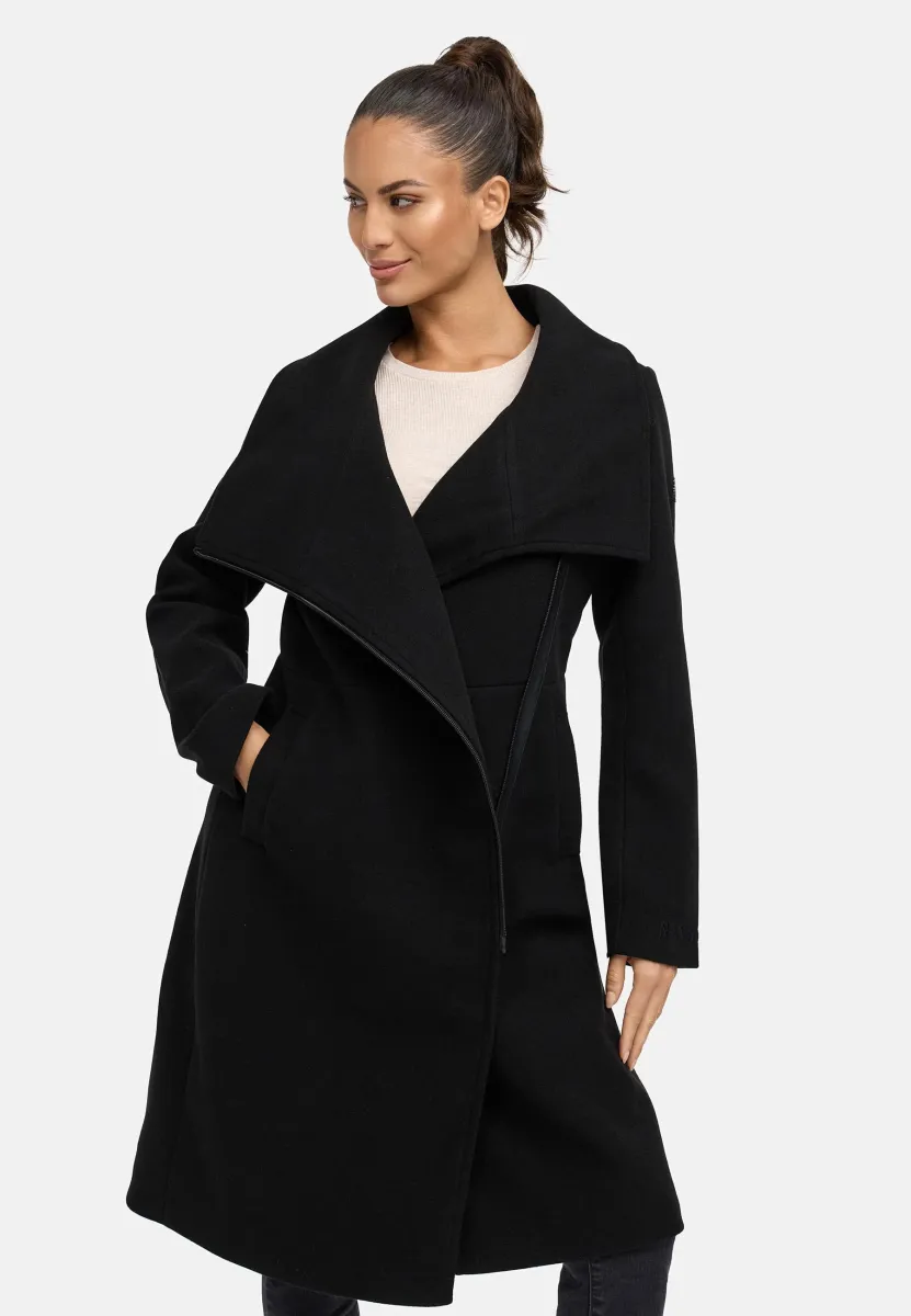 SAMTROSE 14 - Klassischer Mantel - black