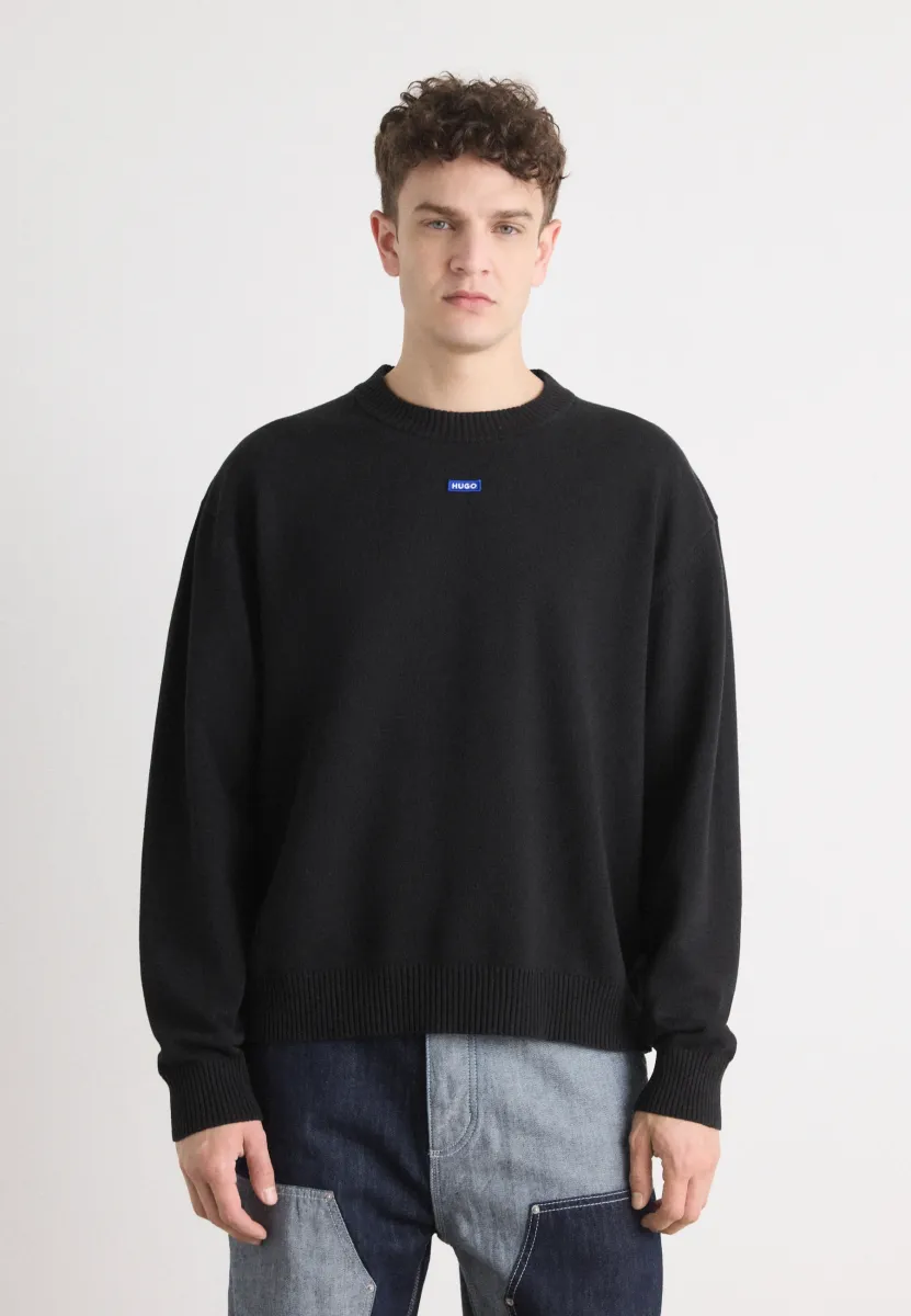 SAN CASEY - Strickpullover - black