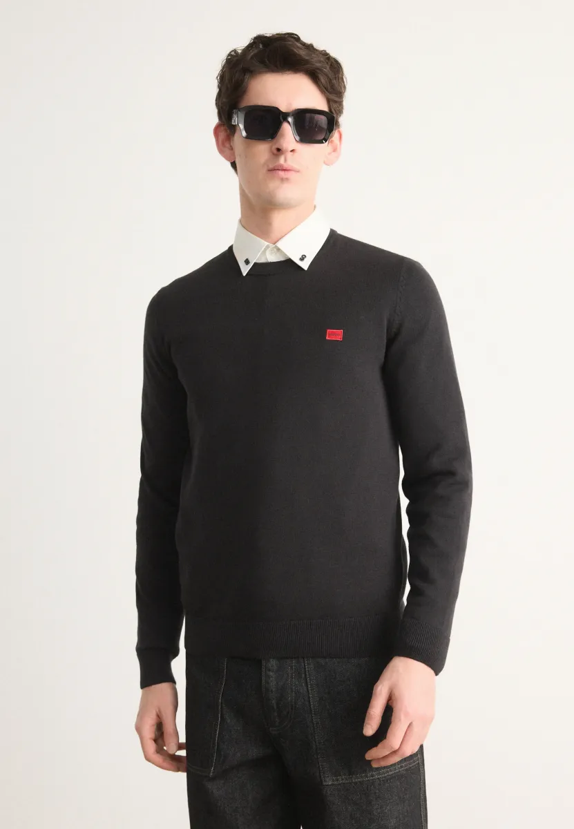 SAN CASSIUS - Strickpullover - black