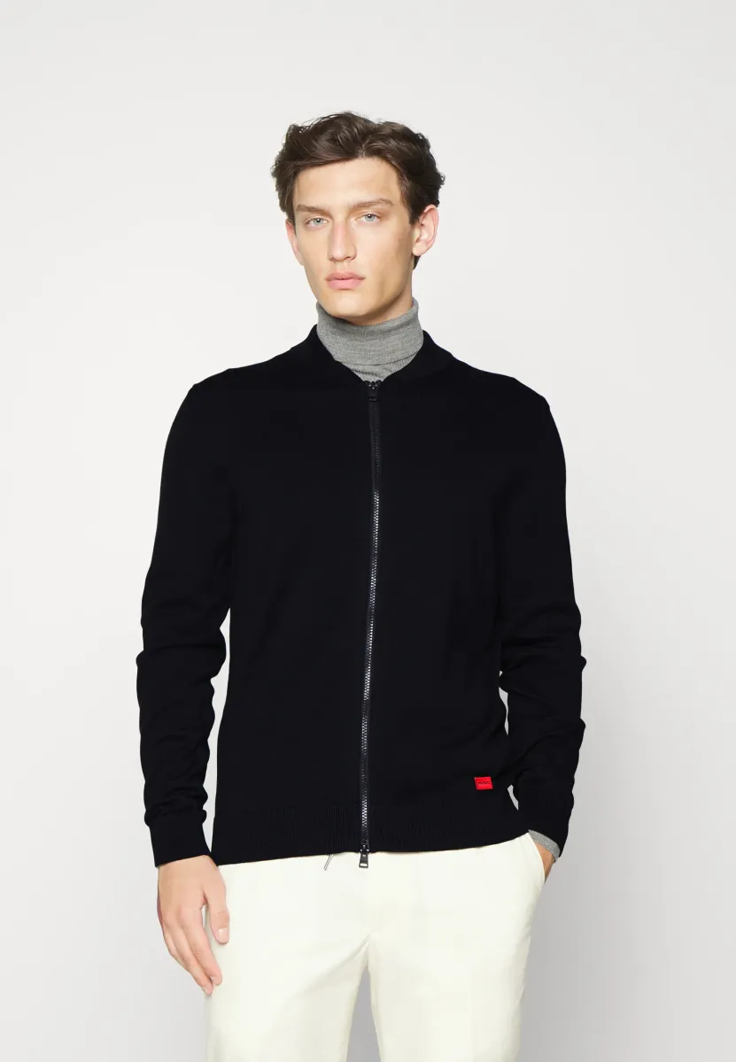 SAN JAQUE - Strickjacke - black