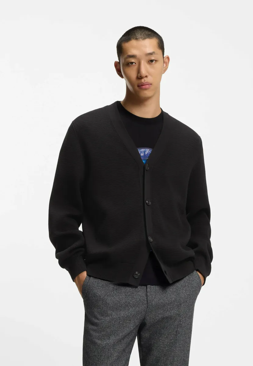 SAN JARED-C - Strickjacke - black one