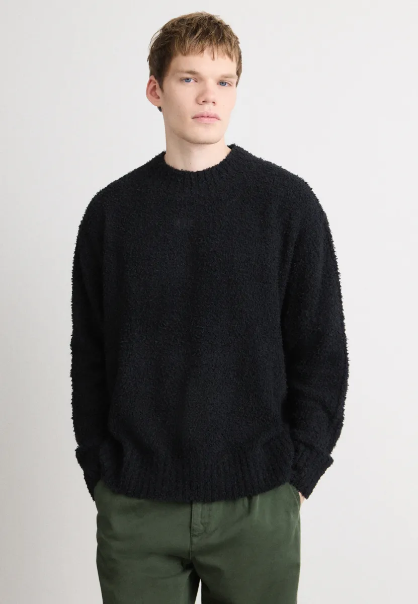 SANOU - Strickpullover - black