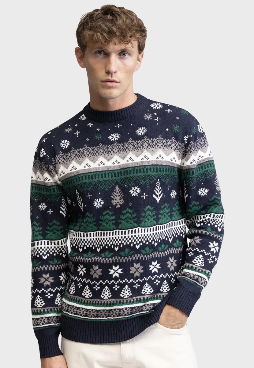 SANTA REGULAR FIT - Strickpullover - navy blazer