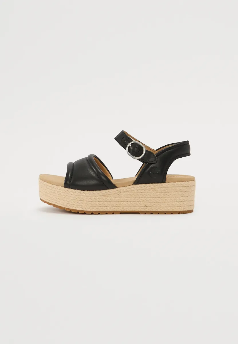 SANTORINI SUN - Espadrille - black full grain