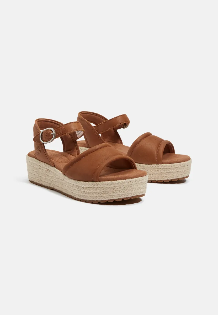 SANTORINI SUN - Espadrille - rust full grain