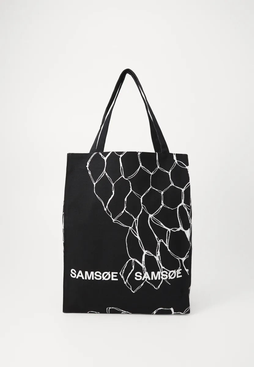 SAPRINT TOTE BAG UNISEX - Shopping Bag - black/white