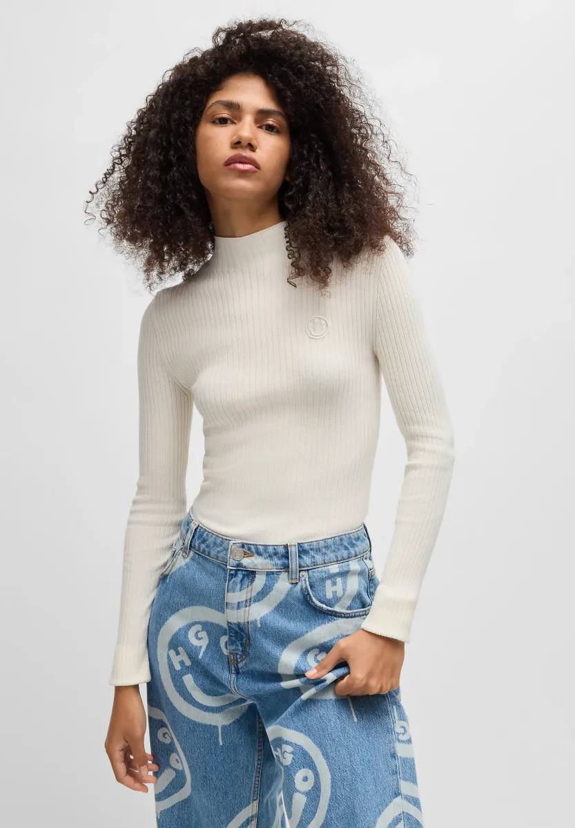 SARMIE - Strickpullover - open white