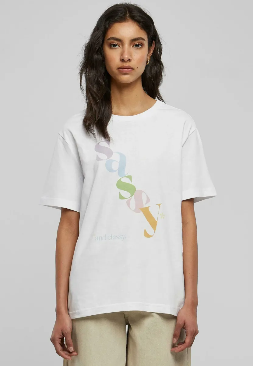 SASSY  - T-Shirt print - white
