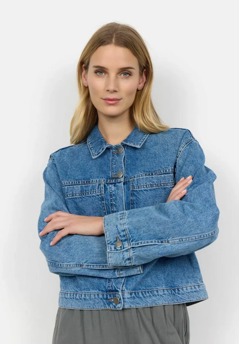 SC-DOLORES 2 - Jeansjacke - medium blue denim