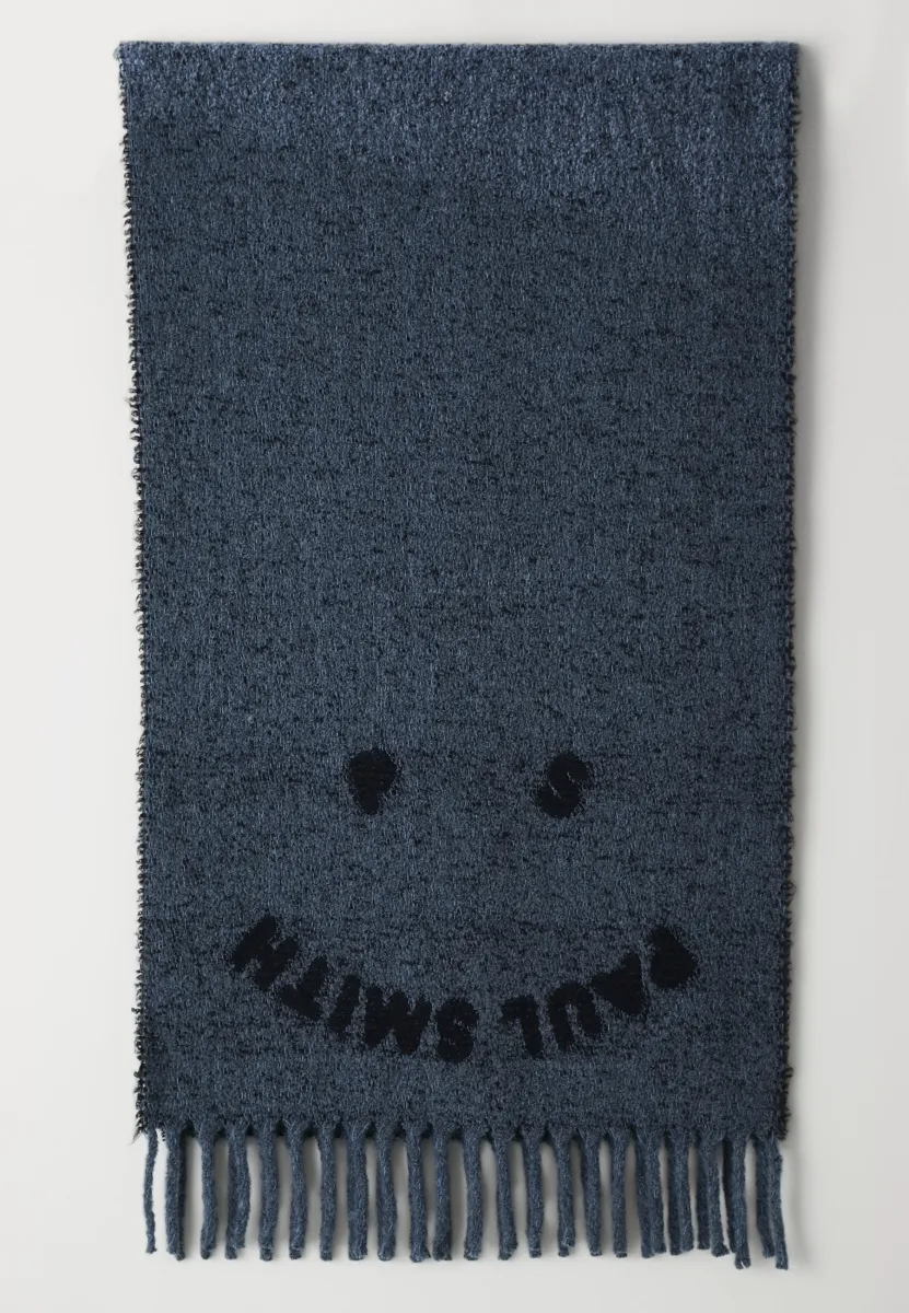 SCARF HAPPY UNISEX - Schal - blue