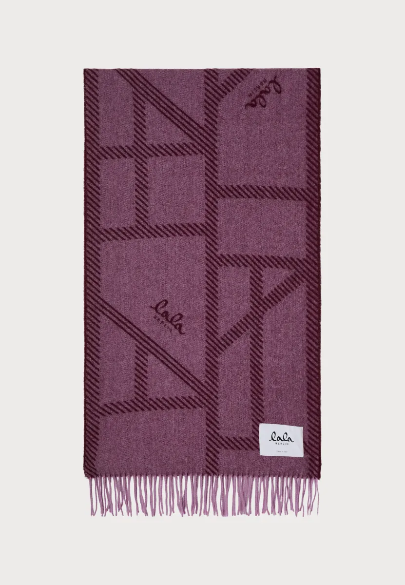 SCARF SVEA - Schal - pink/burgundy