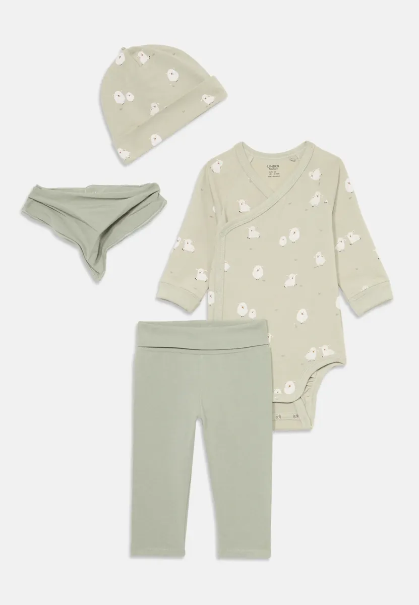 SCARF UNISEX SET - Body - light dusty green