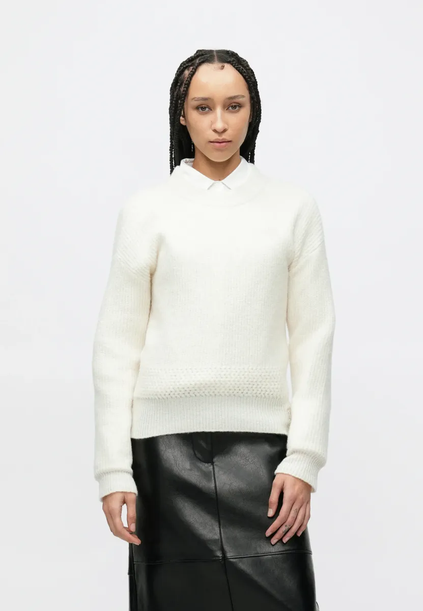 SCEVANY - Strickpullover - off-white