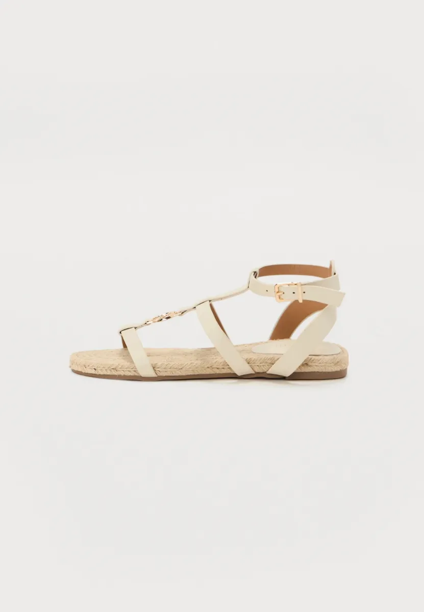 Schaftsandale - beige