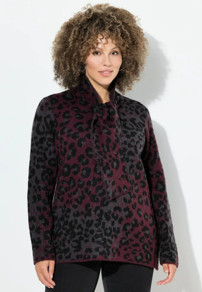 SCHALKRAGEN LANGARM - Strickpullover - dark claret
