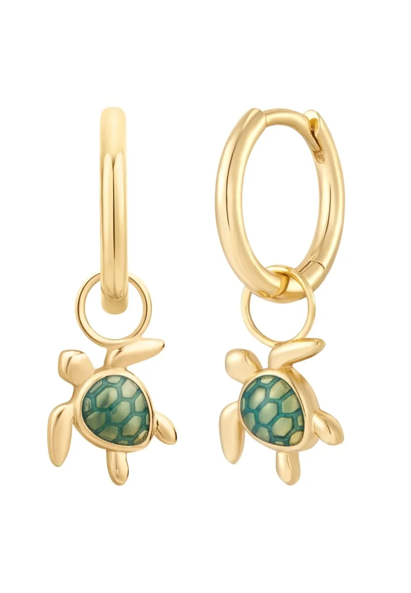 SCHILDKRÖTE - Ohrringe - gold-coloured