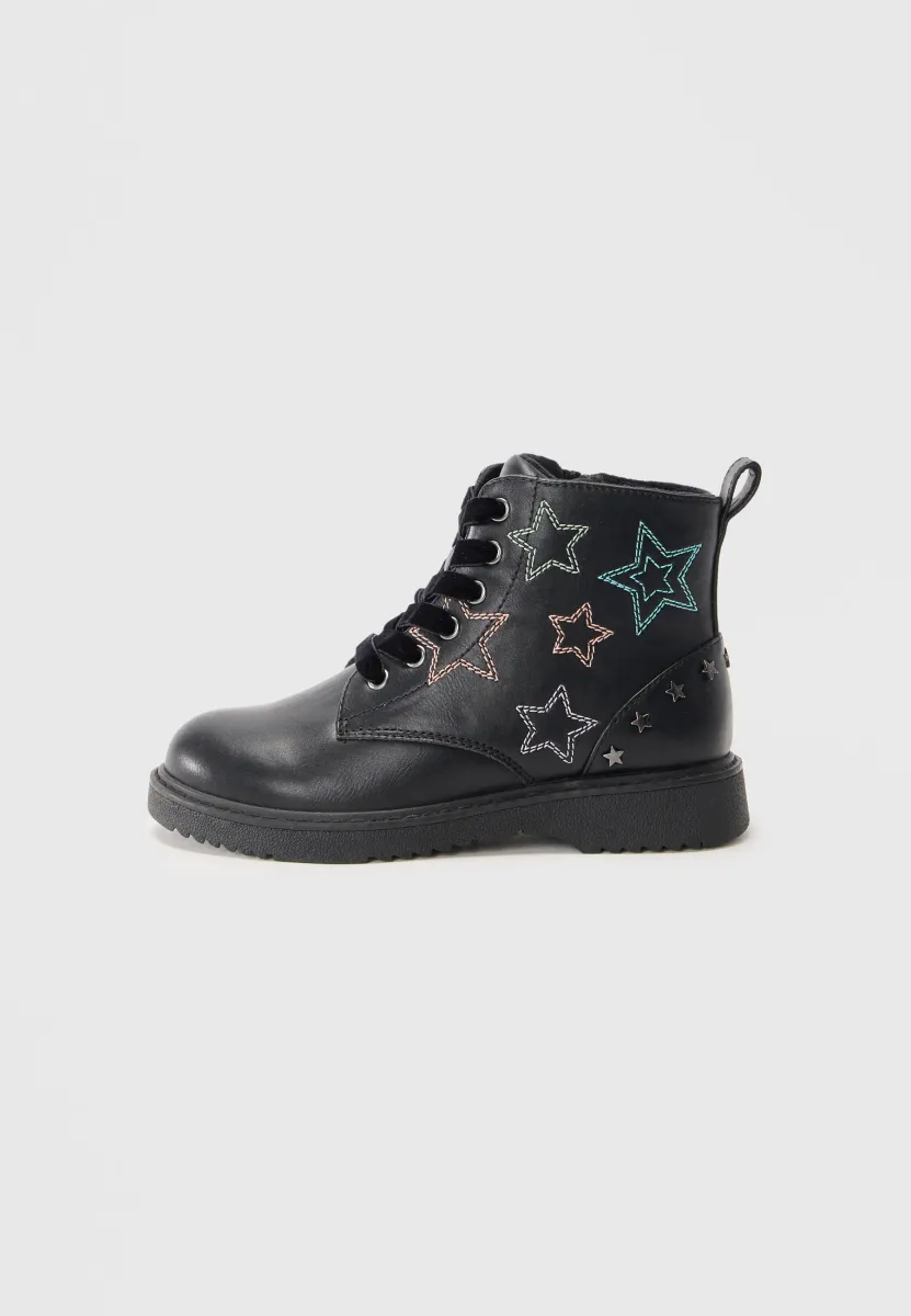 Schnürstiefel - black
