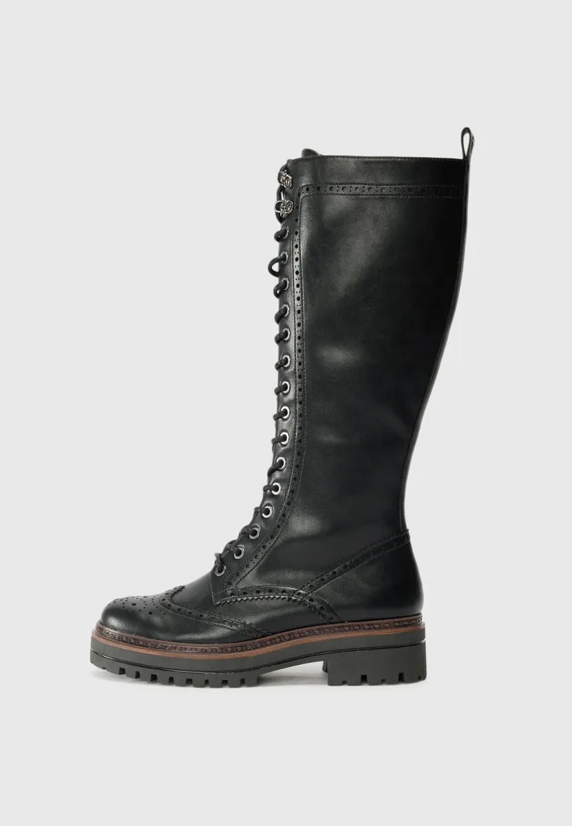 Schnürstiefel - black