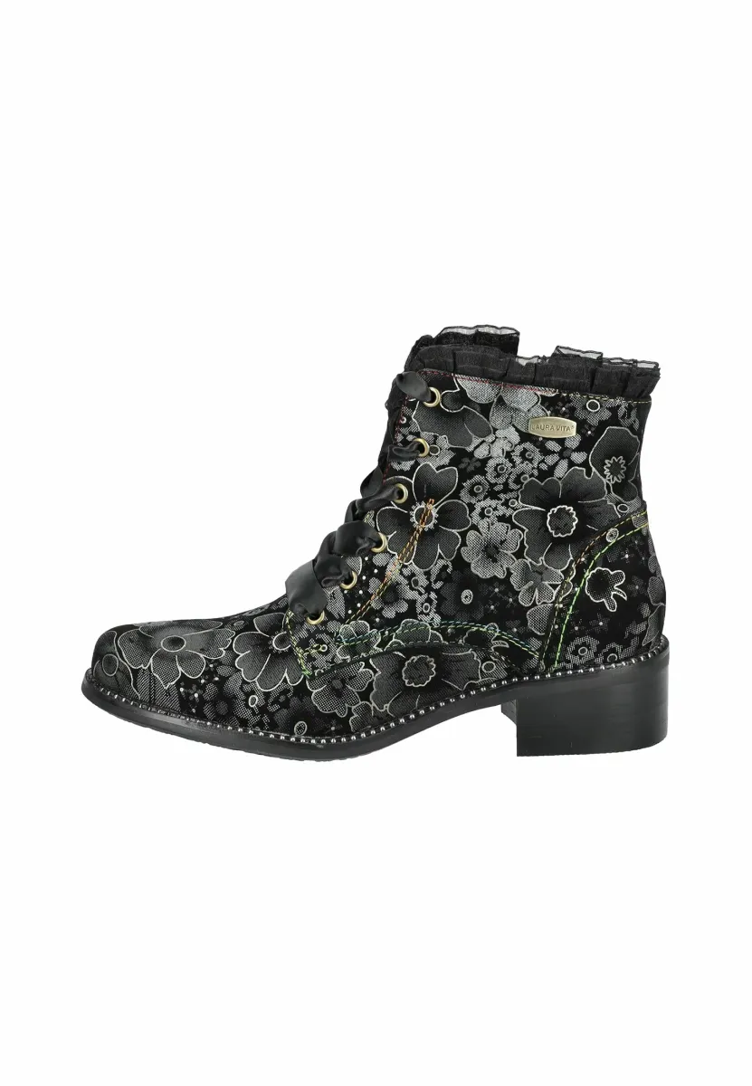Schnürstiefelette - acier