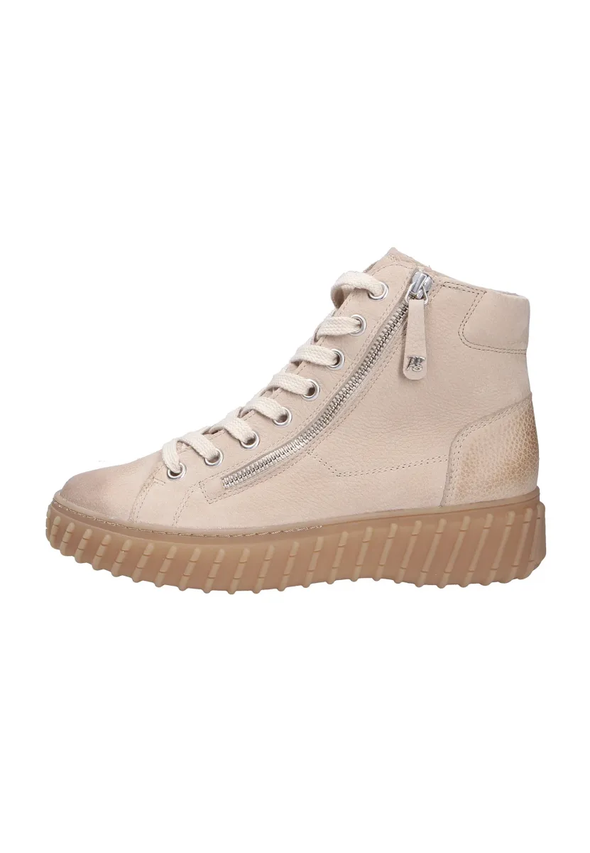 Schnürstiefelette - almond