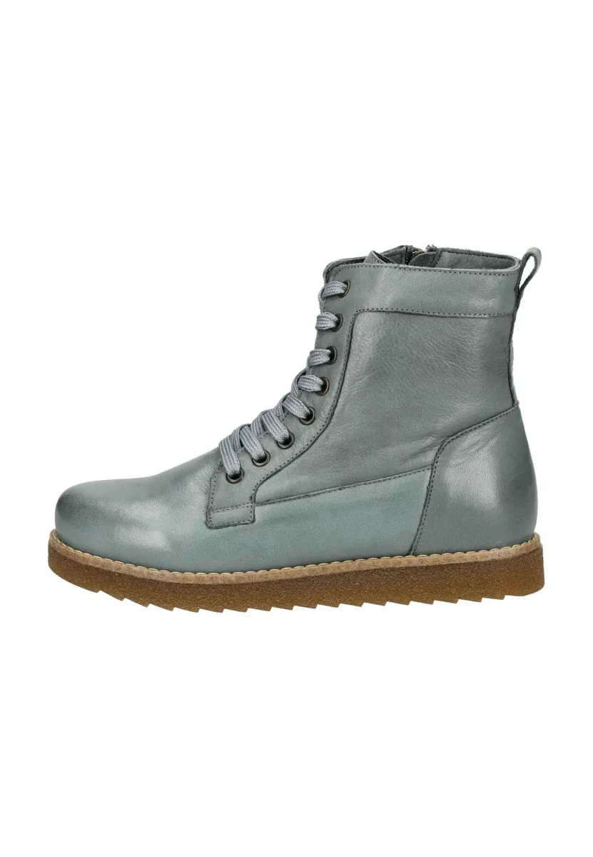 Schnürstiefelette - anthrazit