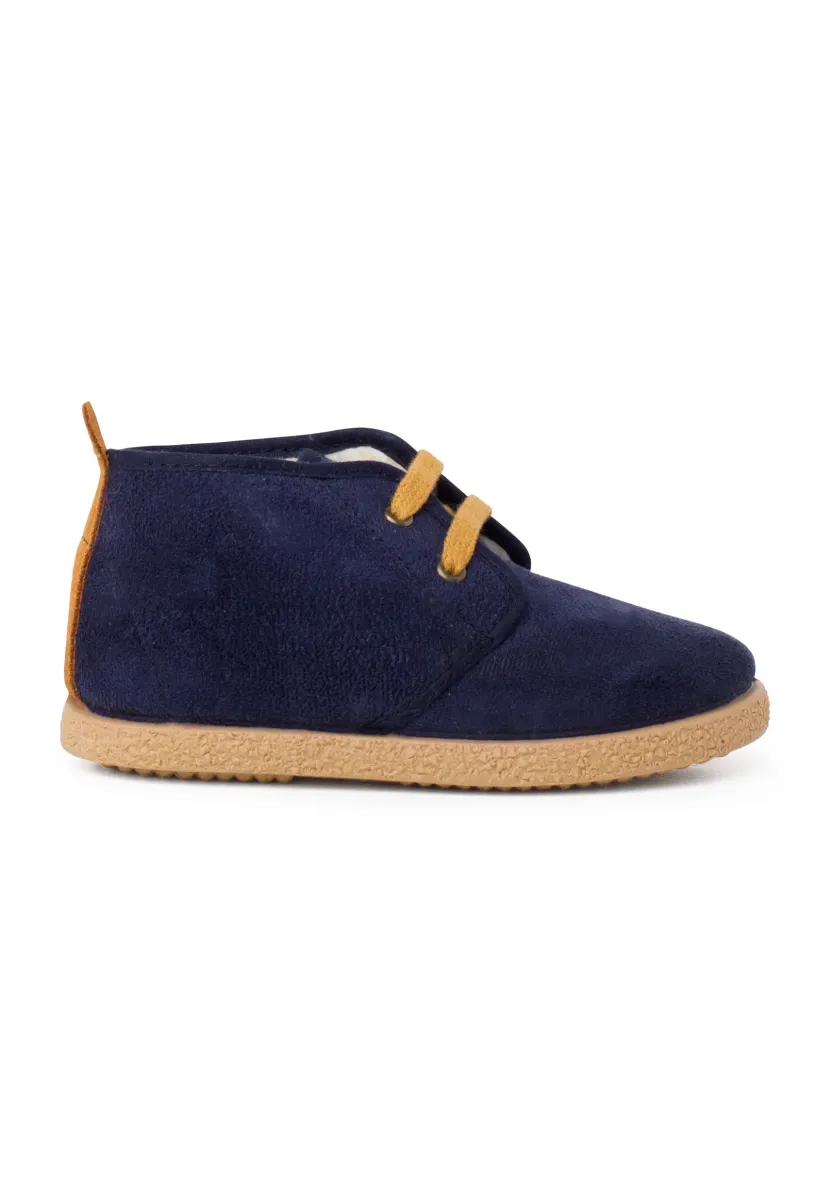 Schnürstiefelette - azul
