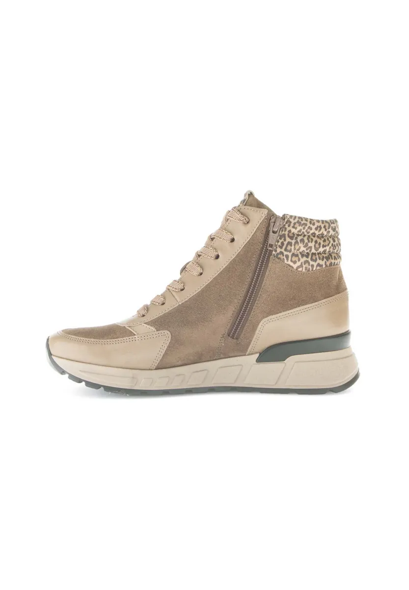 Schnürstiefelette - beige
